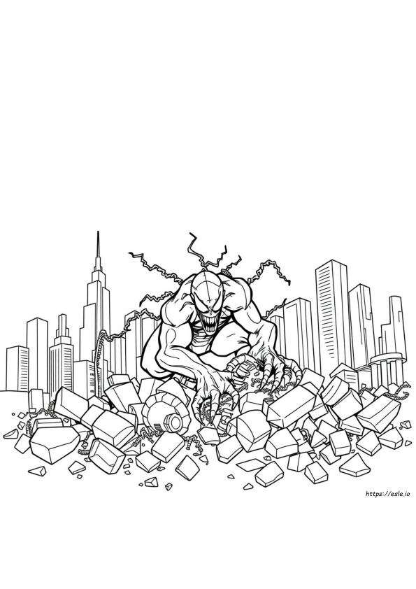 Carnage Marvel Kleurplaat