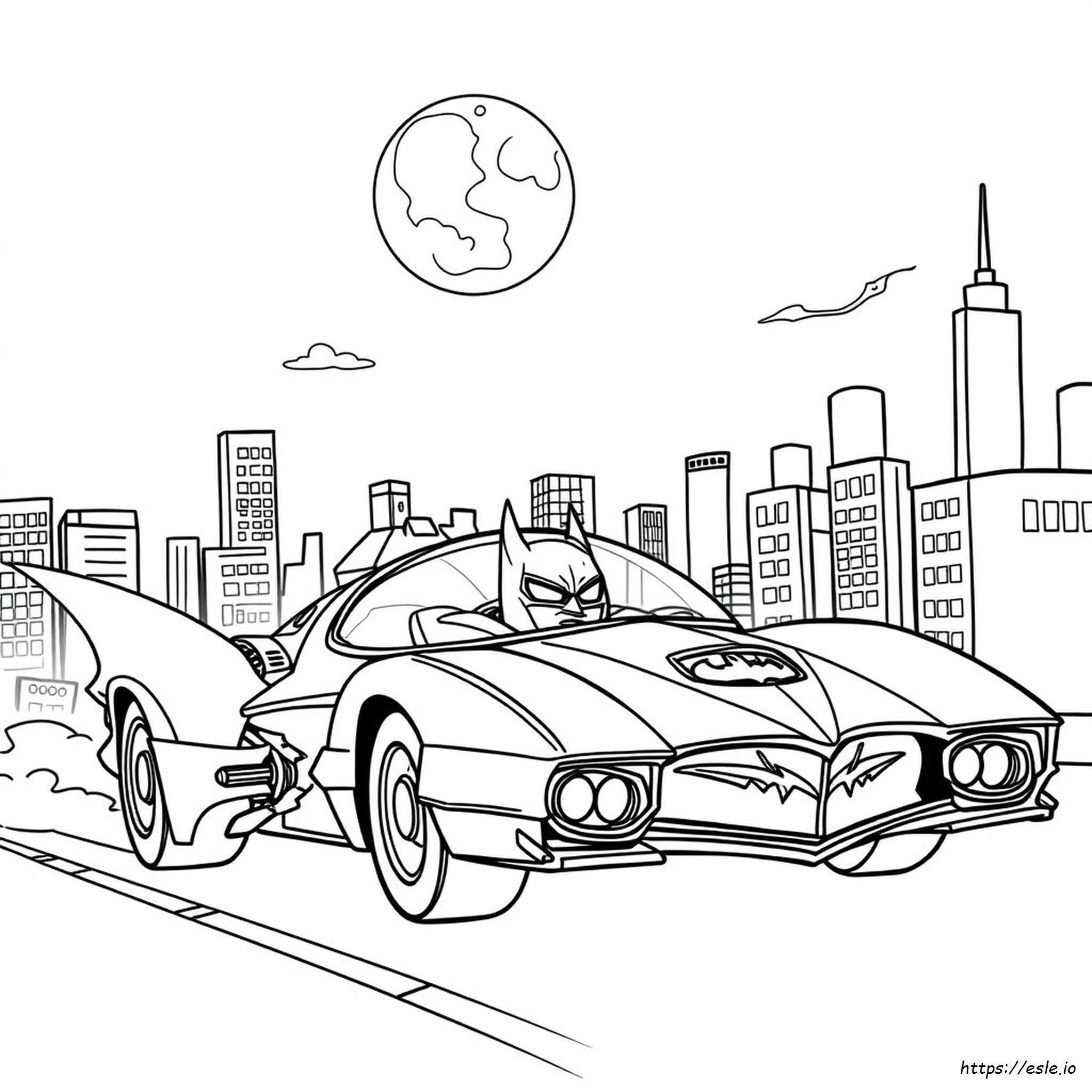 Batmobile Coloring Pages Free Printable