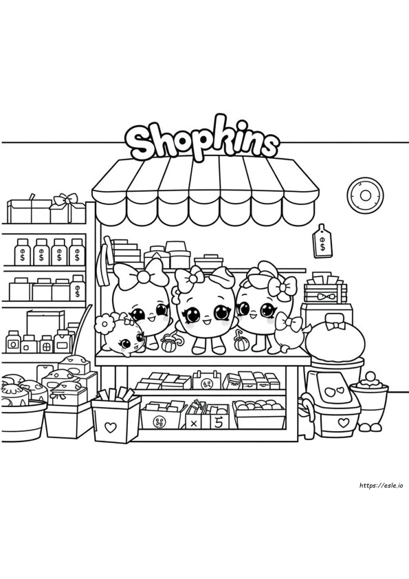 Shopkins Dolls Printable Coloring Pages