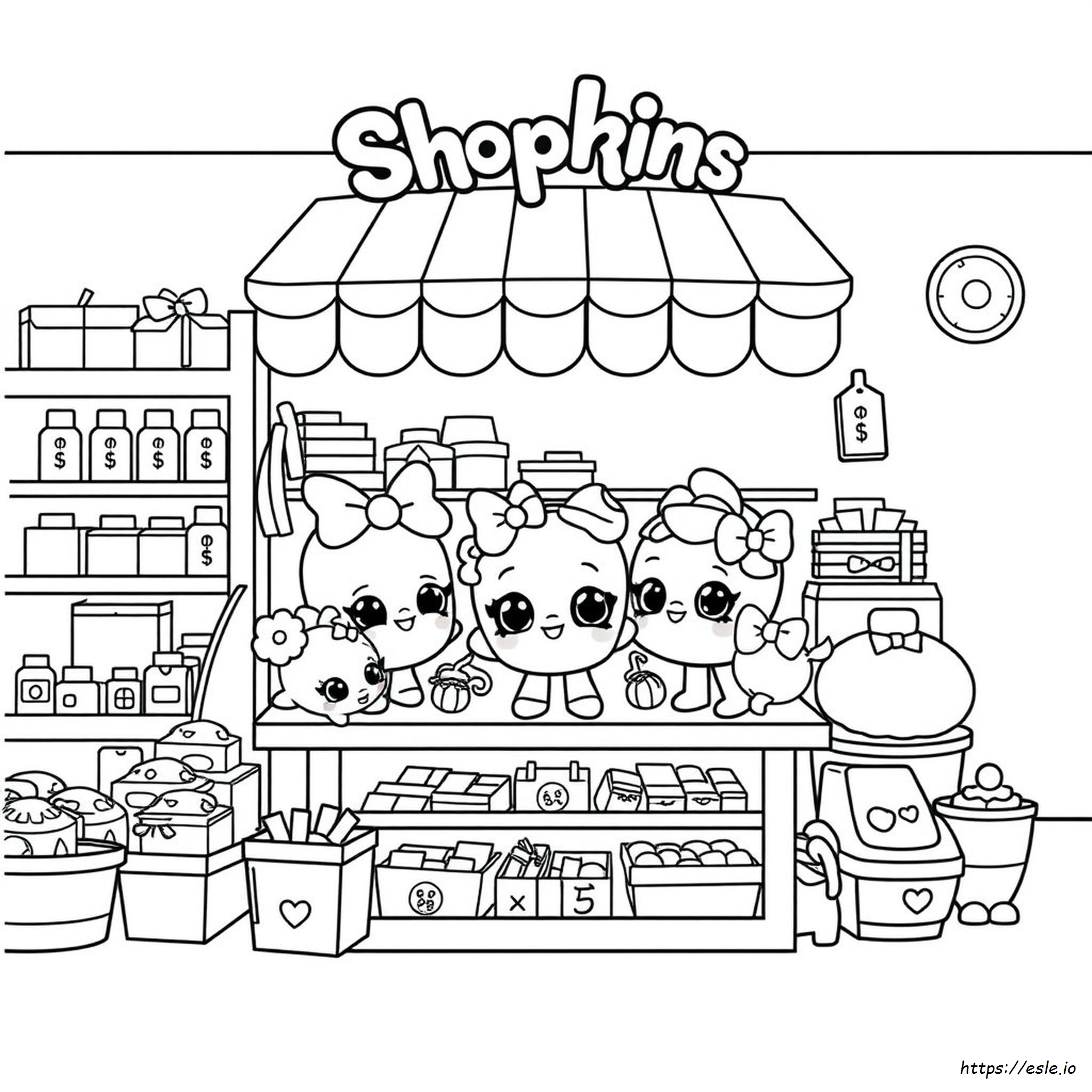 Shopkins Dolls Printable Coloring Pages