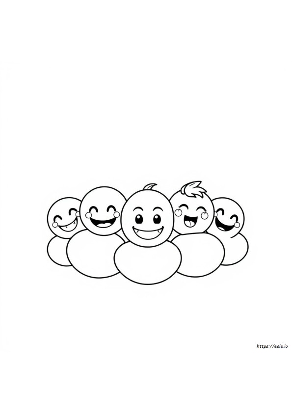 Wajah Emoji Ekspresi Dapat Dicetak Gratis Gambar Mewarnai
