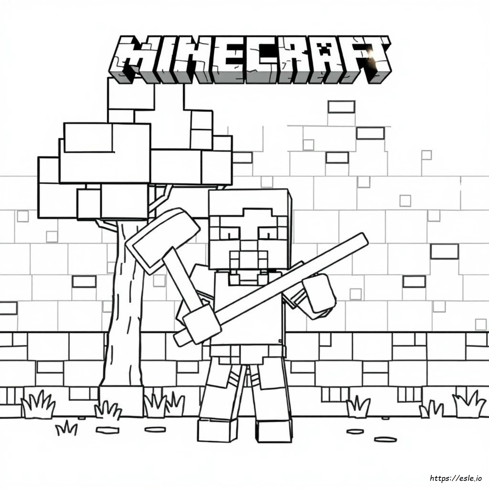 Minecraft Movie Coloring Pages
