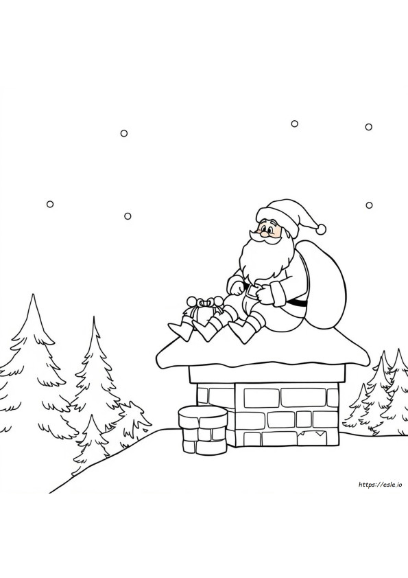 Coloring Sheets Of Santa Claus