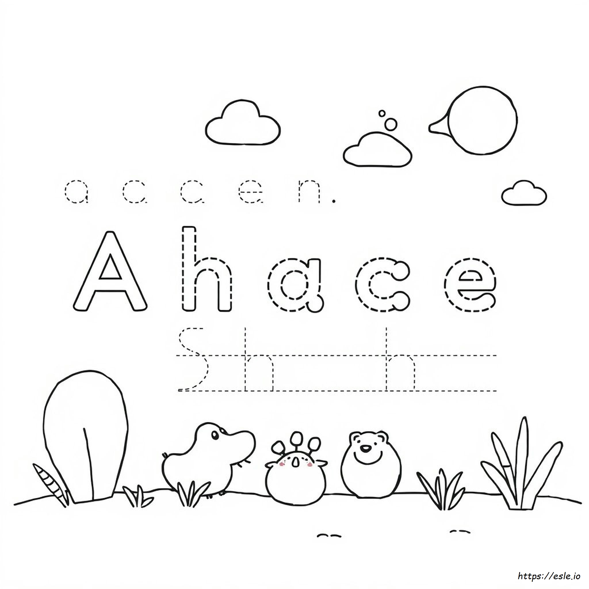 Preschool Tracing And Coloring Worksheets Coloring Page