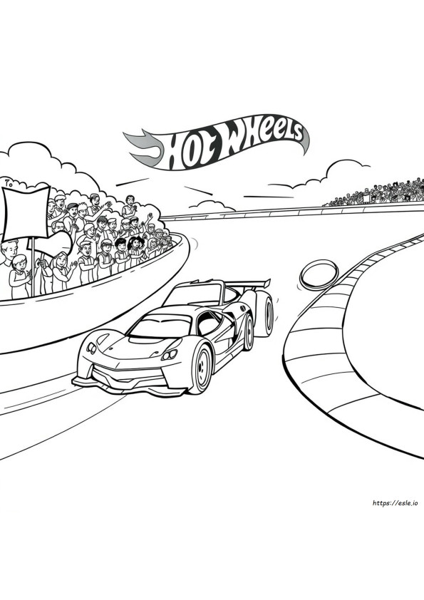 Hot Wheels Coloring Paper