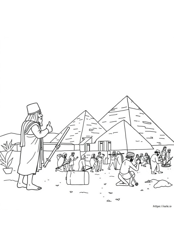 Israelites Slaves In Egypt Coloring Pages