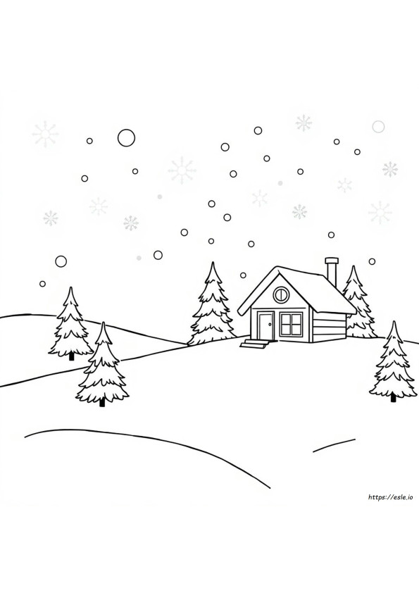 Eenvoudige Winter Kleurplaten Printbaar