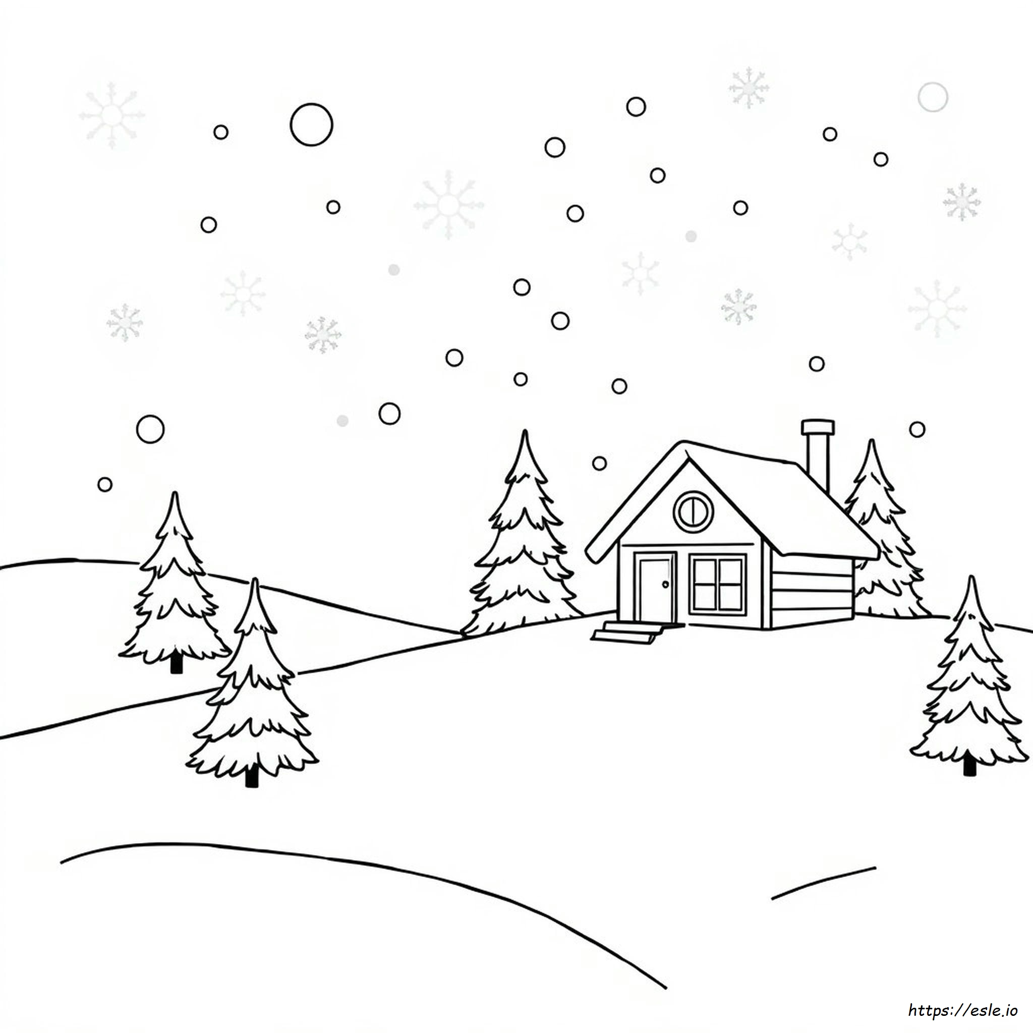 Einfache Winter Ausmalbilder Zum Ausdrucken