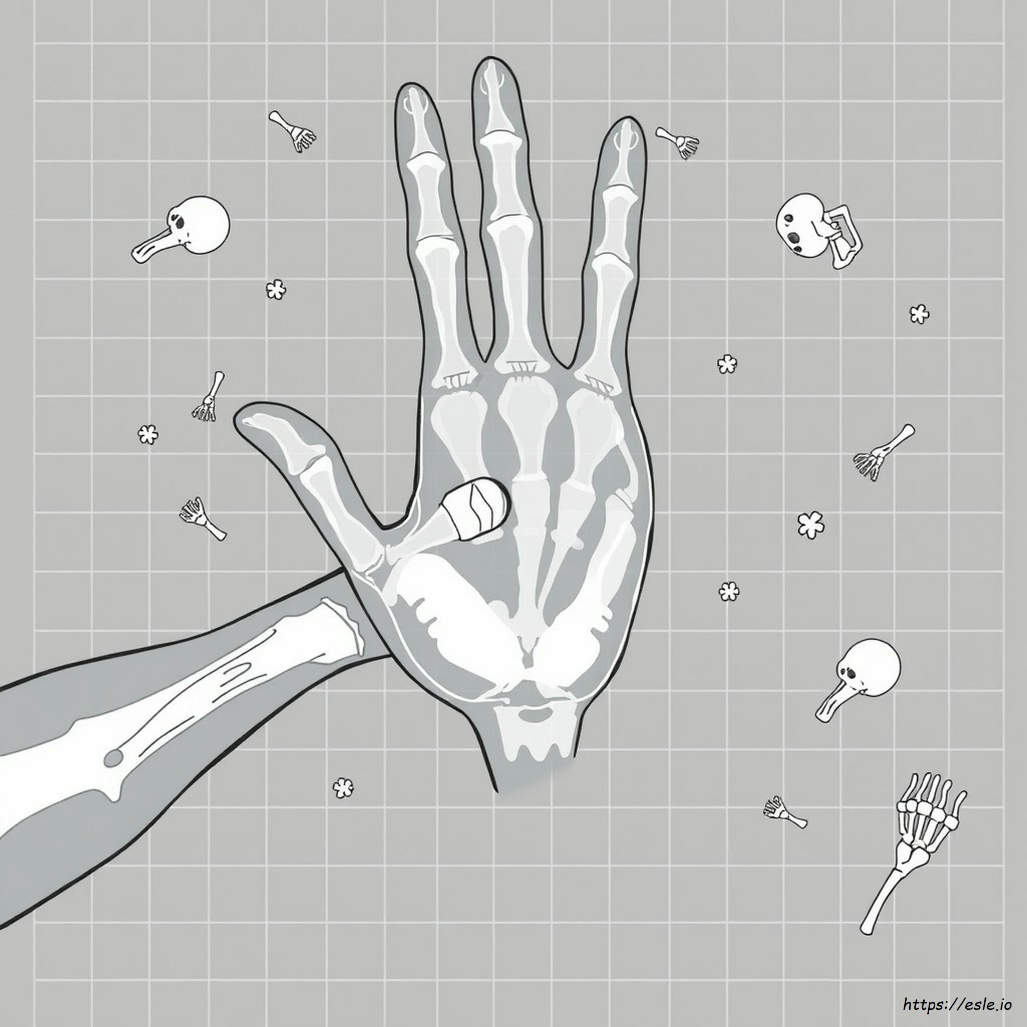 X Ray Coloring Picture