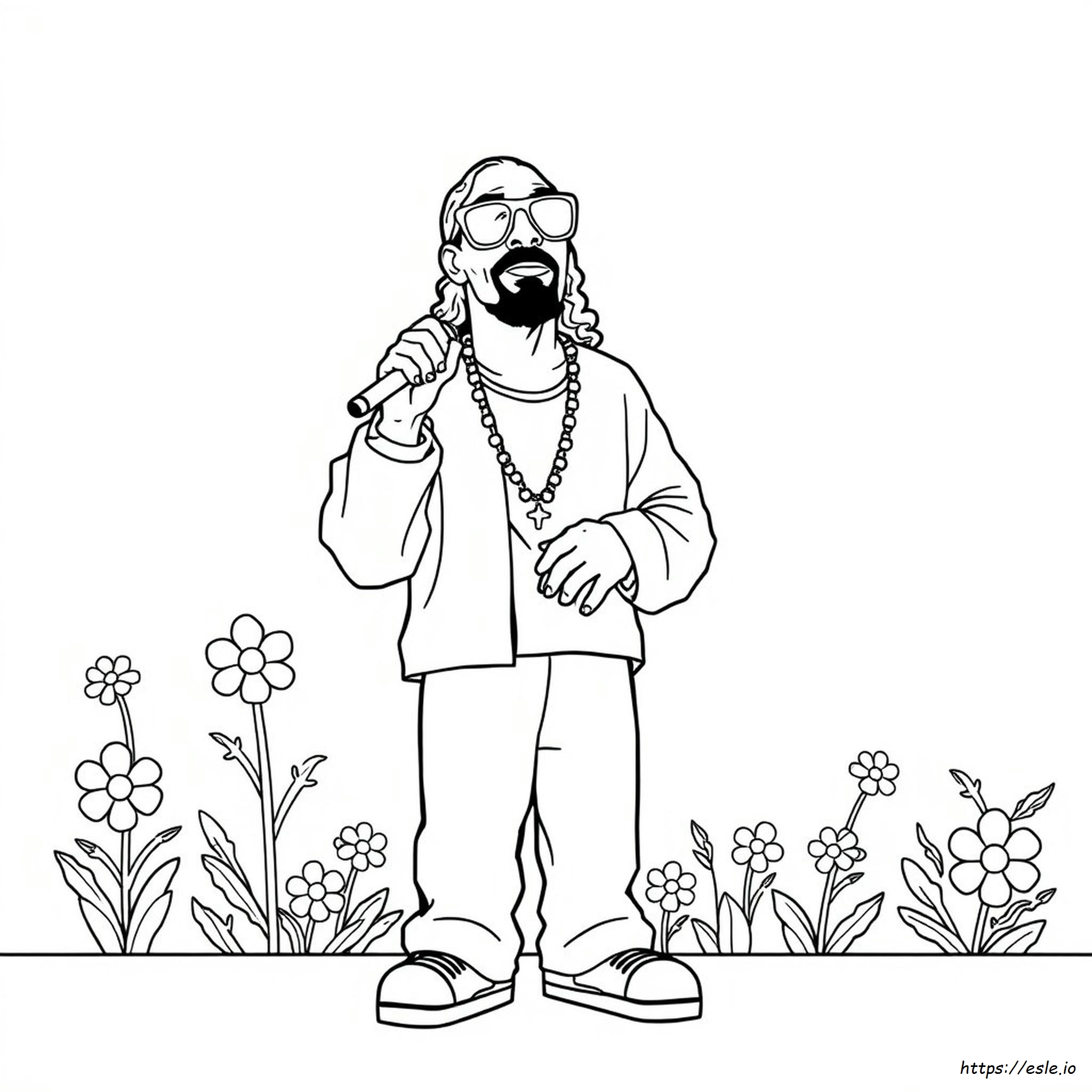 Printable Snoop Dogg Coloring Page