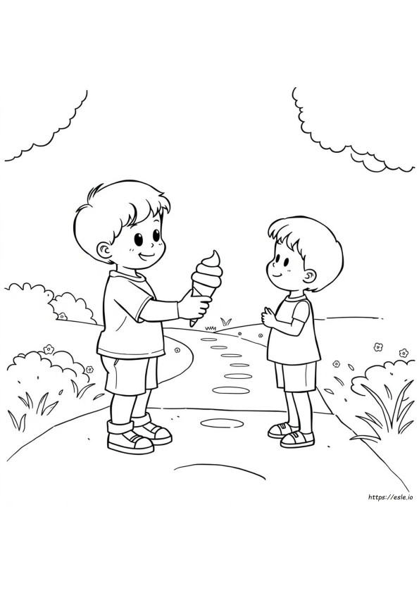 Helping Others Coloring Pages For Preschoolers