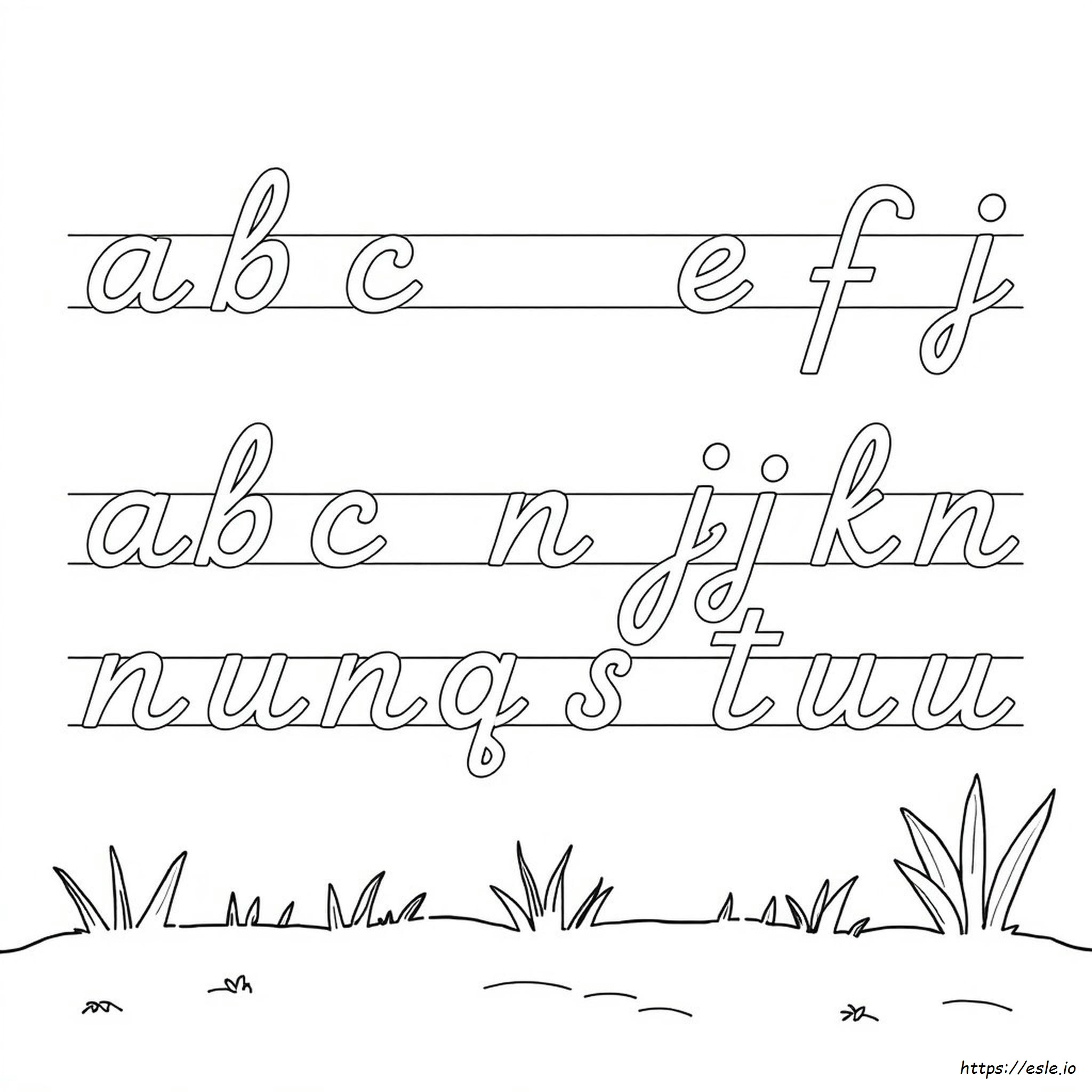 Abecedario Cursive Cursiva Cursivas Manuscritas Manuscrita Vocales ...