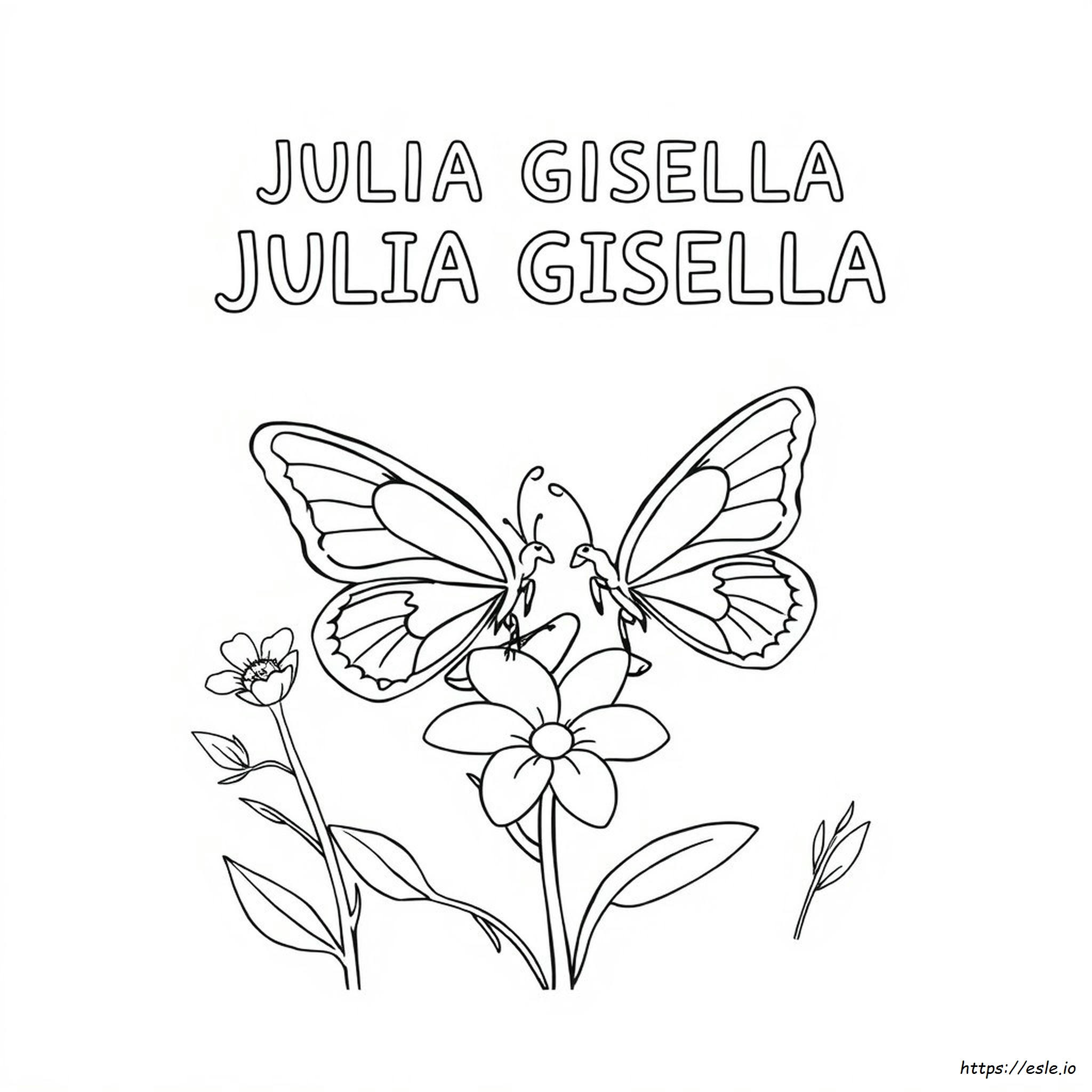 Julia Gisella Gambar Mewarnai Gratis untuk Dicetak