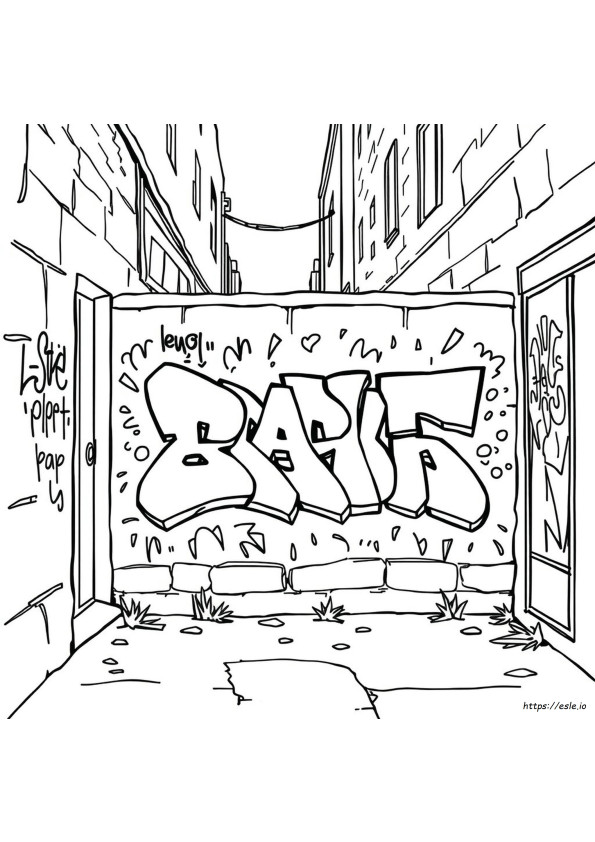 Grafitti Coloring Pages
