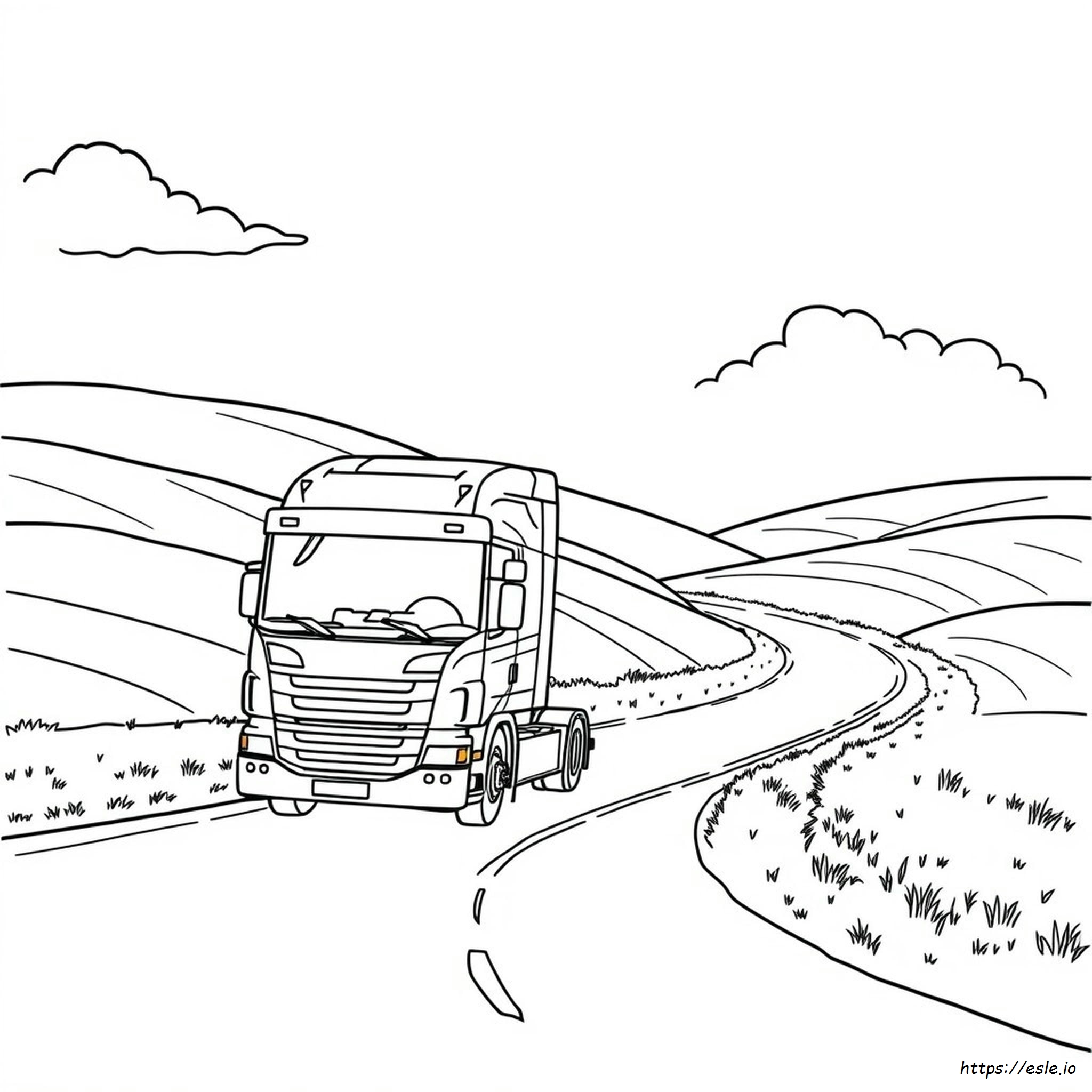 Scania Colouring Pages