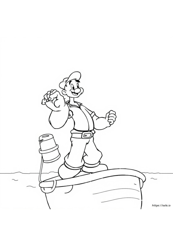 Popeye Para Colorear