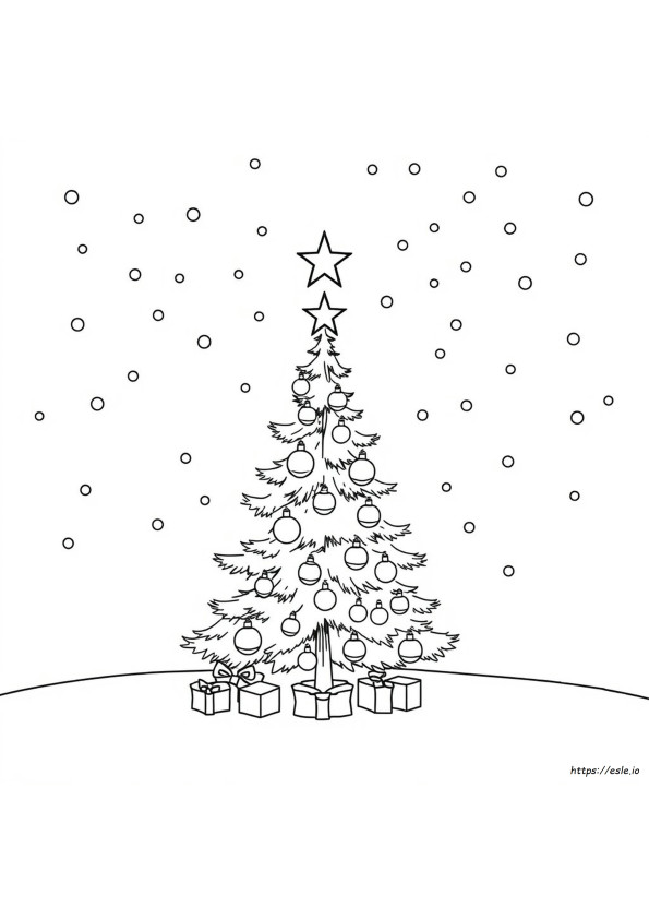 Easy To Print Christmas Coloring Pages