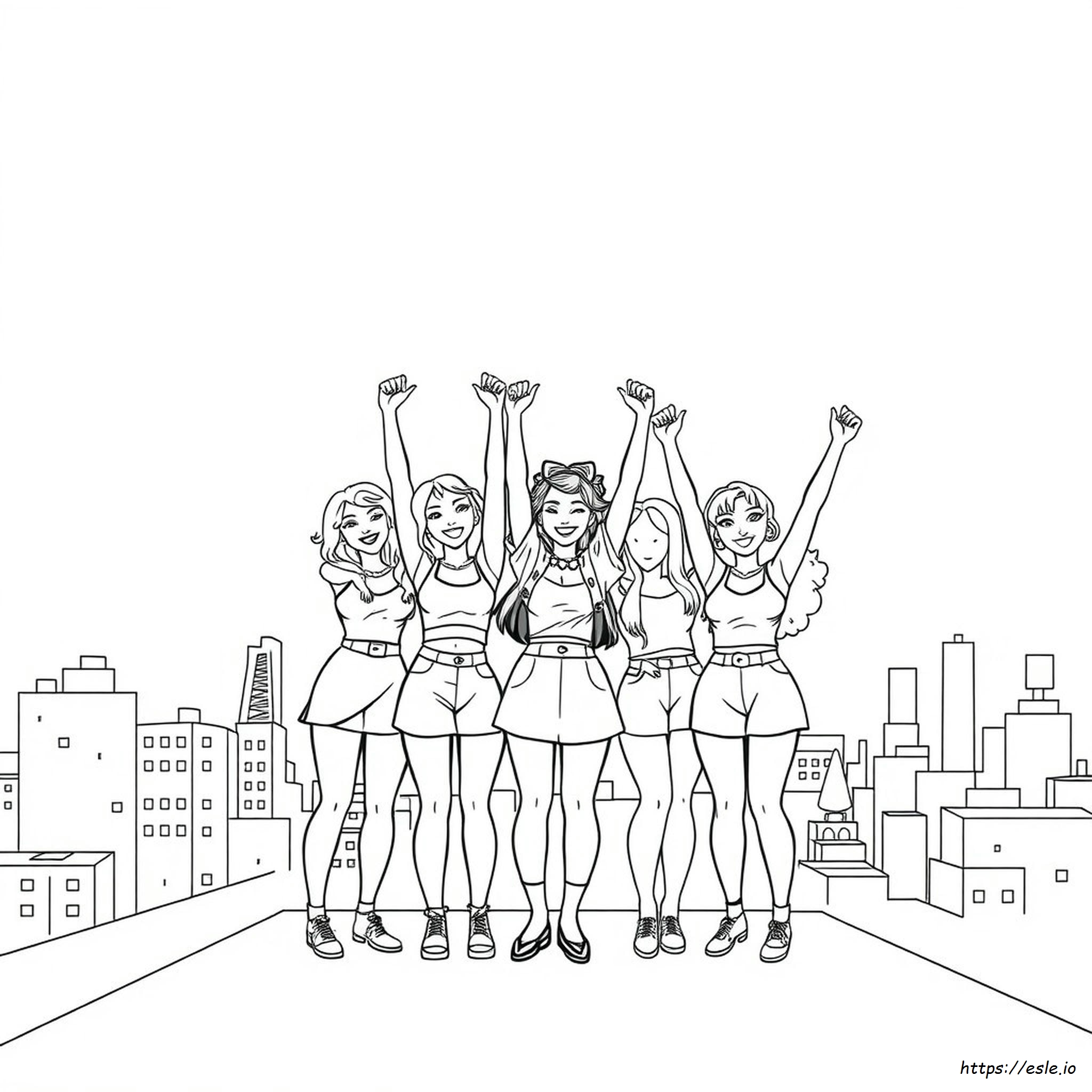 モキシー ガールズ 塗り絵 無料