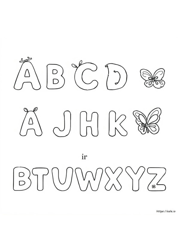 Alphabet Lore Cab Coloring Page
