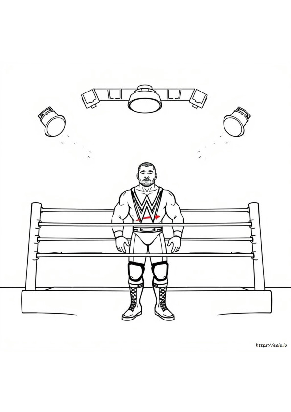 Wwe Wrestler Coloring Pages