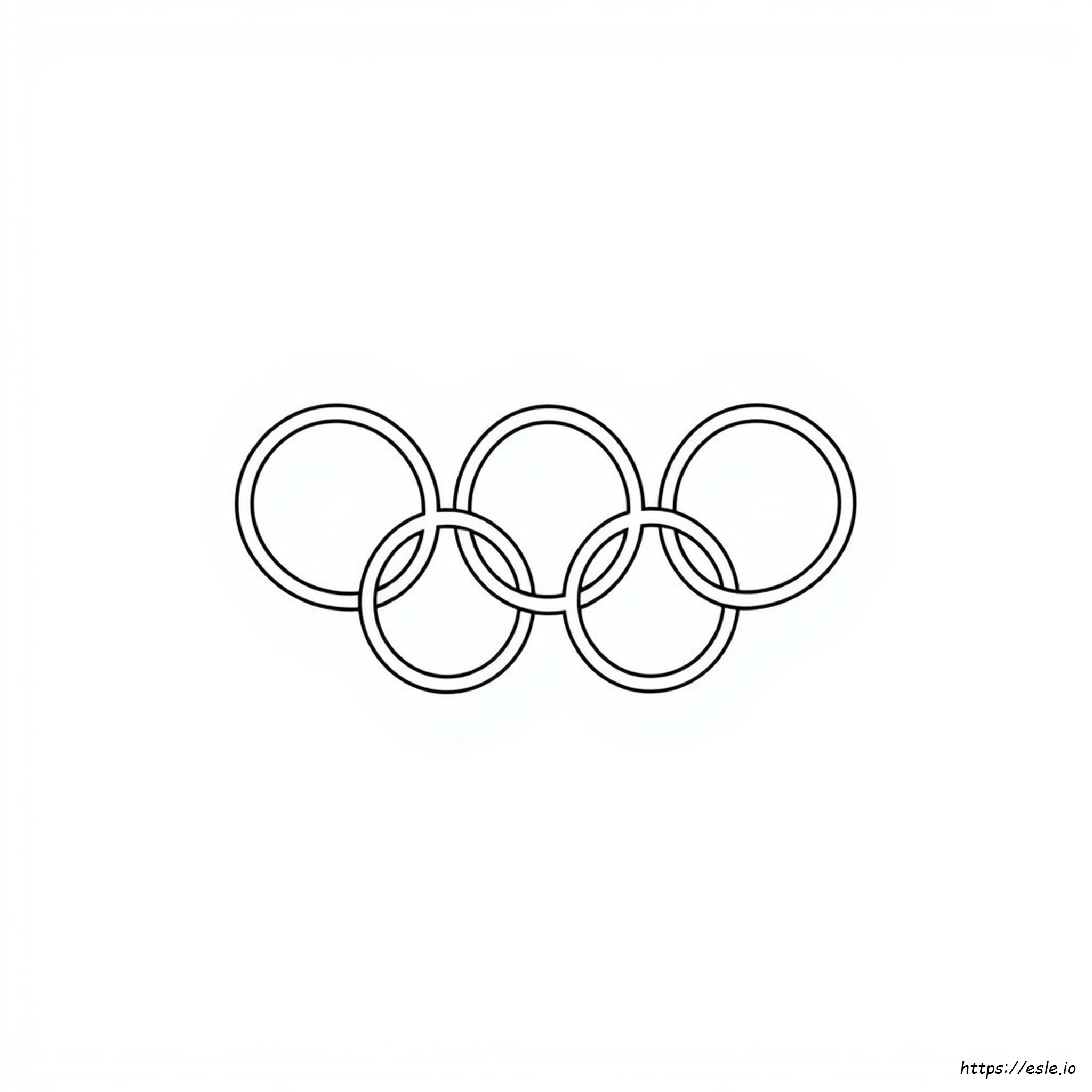 Olimpiai Logó Színező
