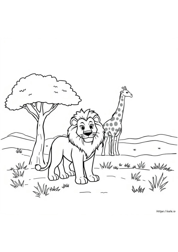 Coloriages De Scènes D'animaux