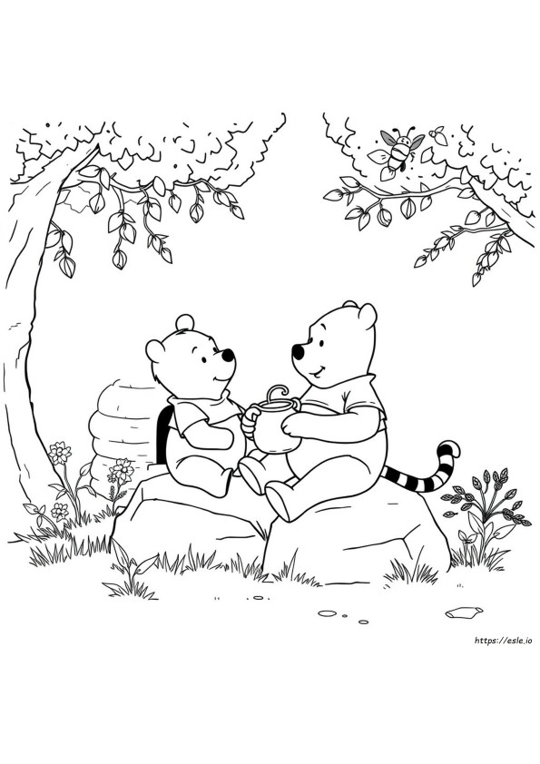 Coloring Pages Winnie Pooh Para Dibujar A Color