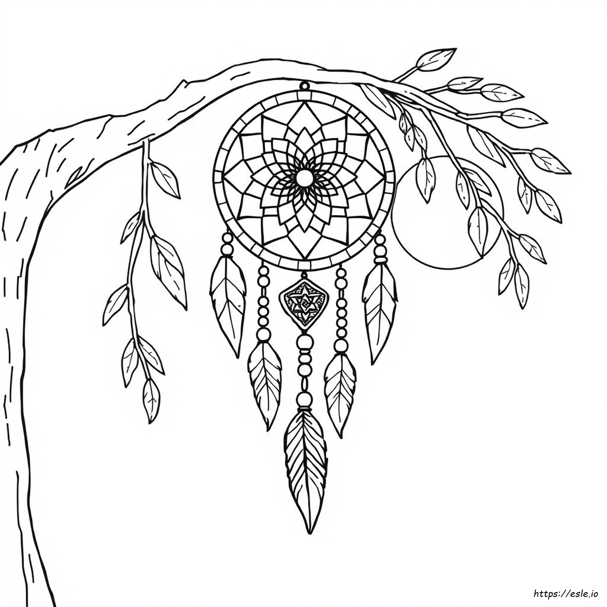 Cute Dream Catcher Coloring Pages - Free Printable PDF