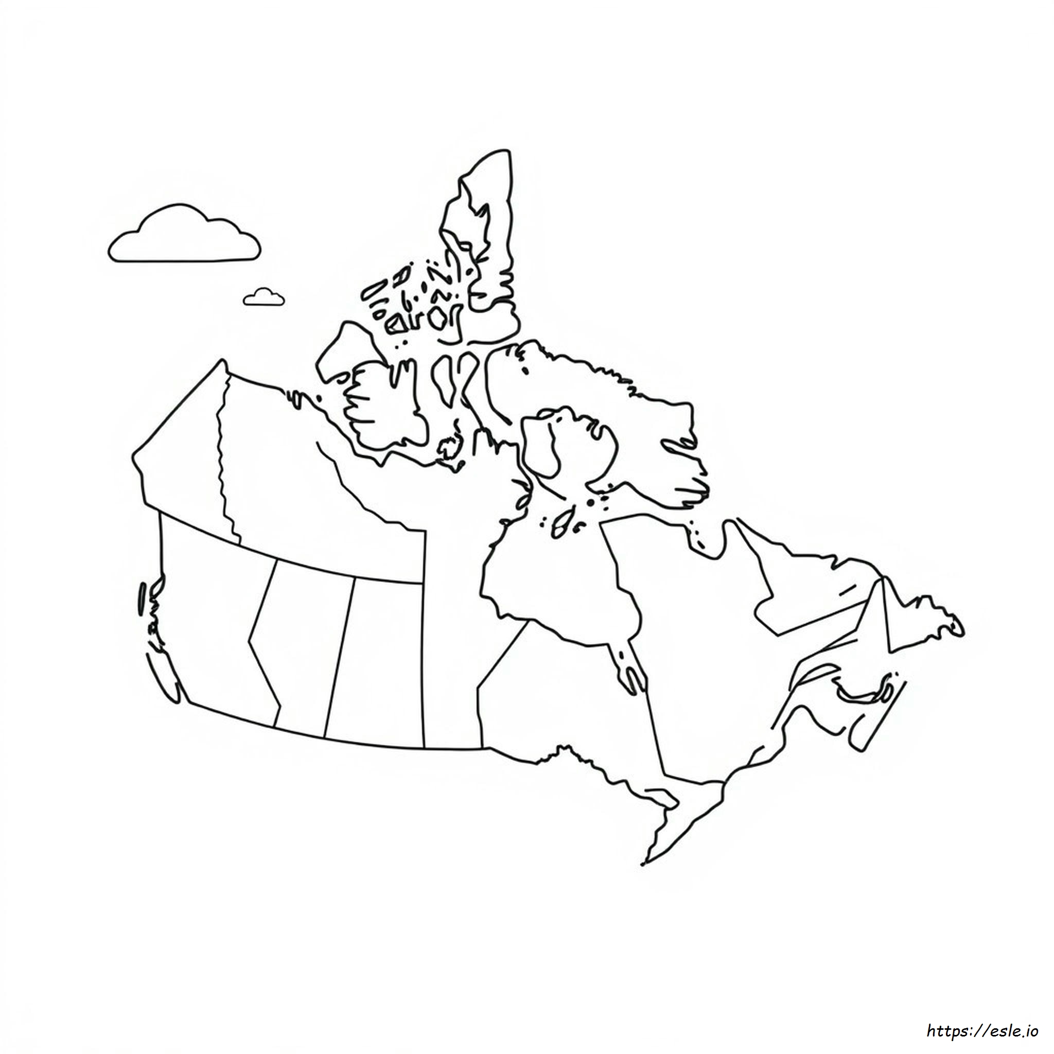 Coloring Map Of Canada