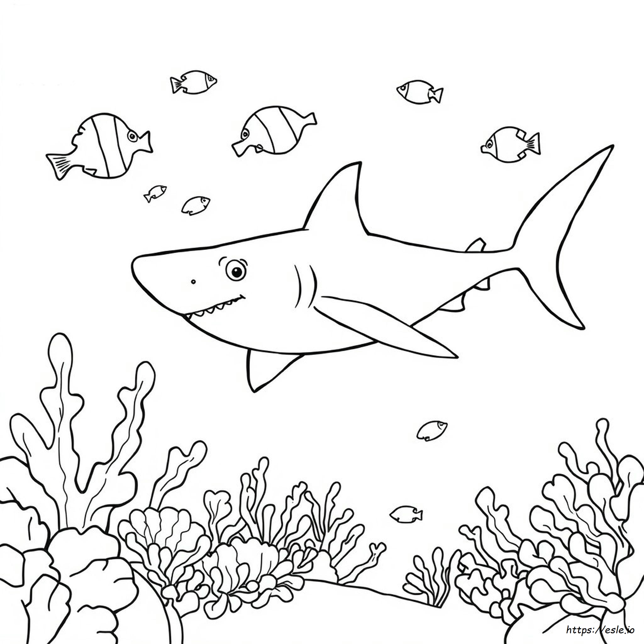 Shark Coloring Pages - Free Printable Shark Picture