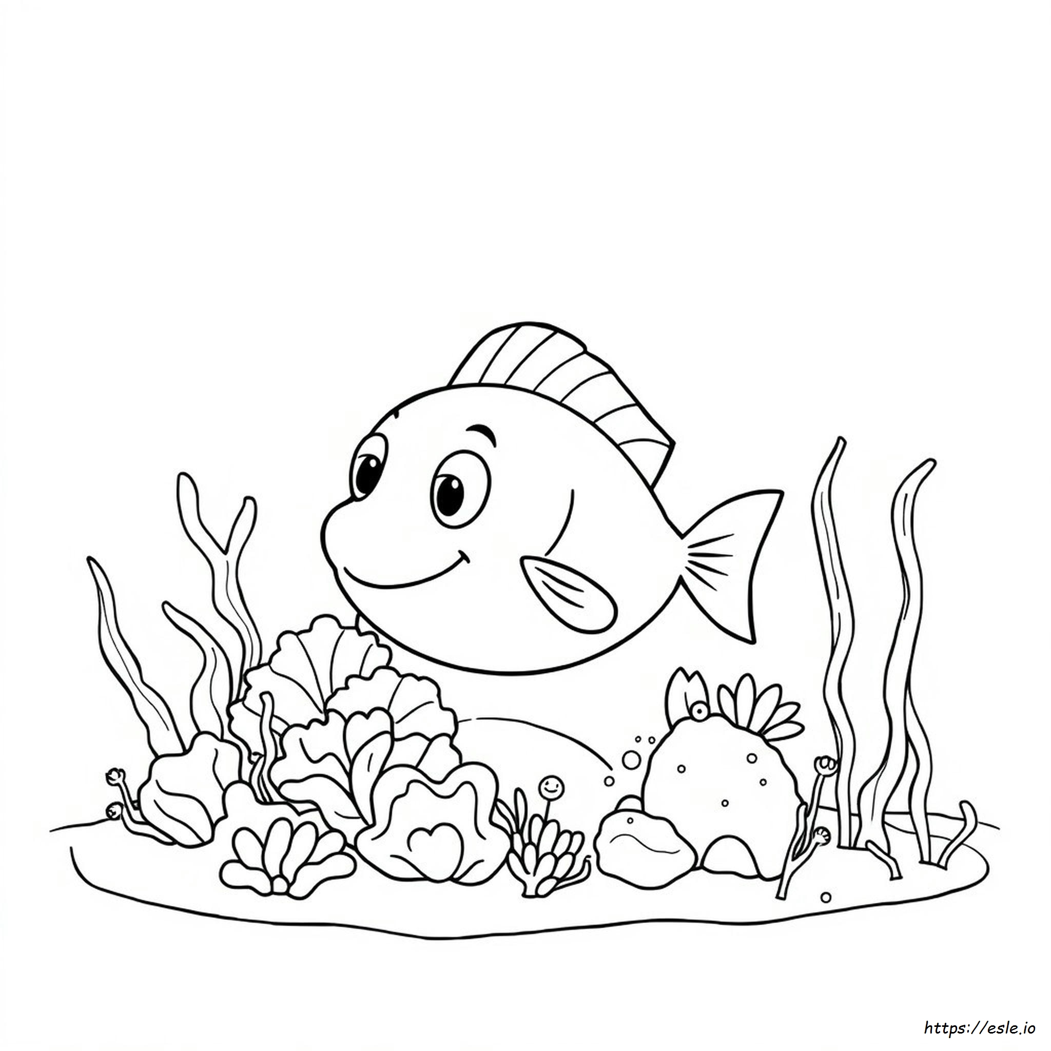Pout Pout Fish Coloring Page
