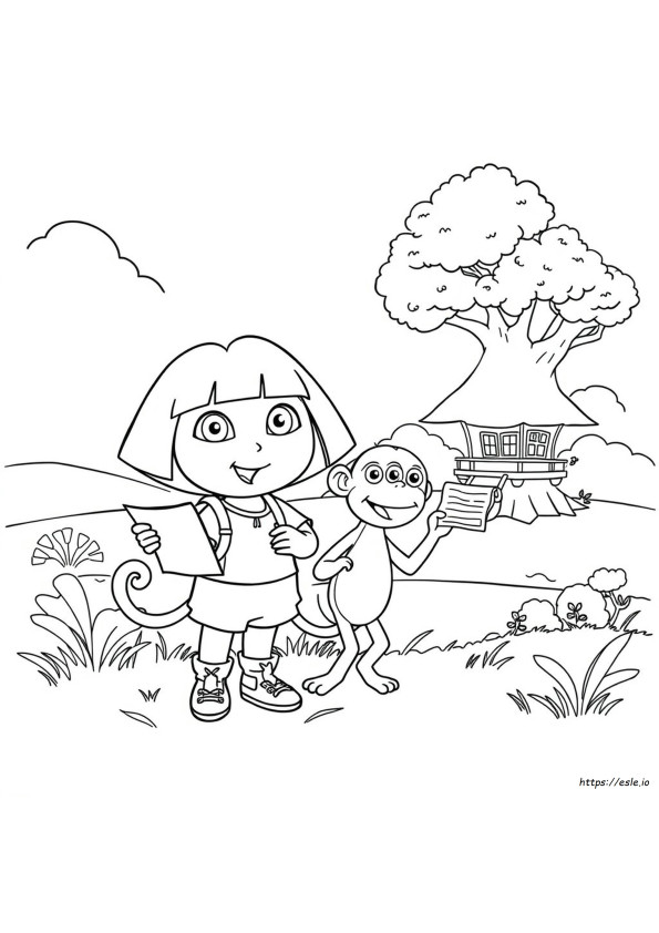 Dora Und Boots Ausmalbilder