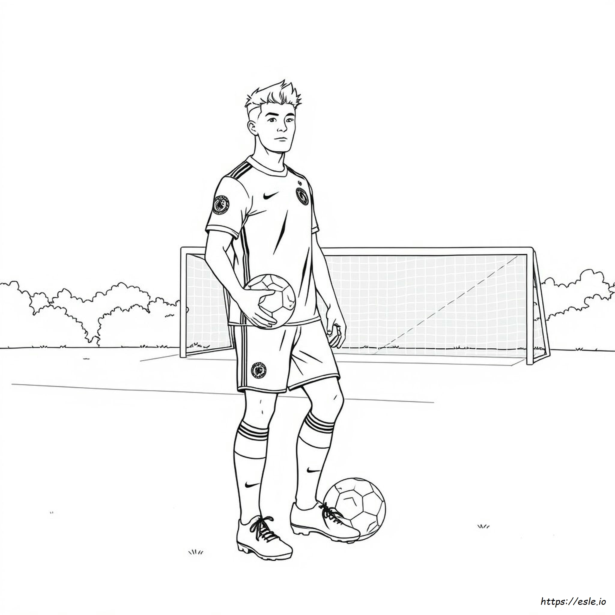 Kevin De Bruyne Coloring Pages