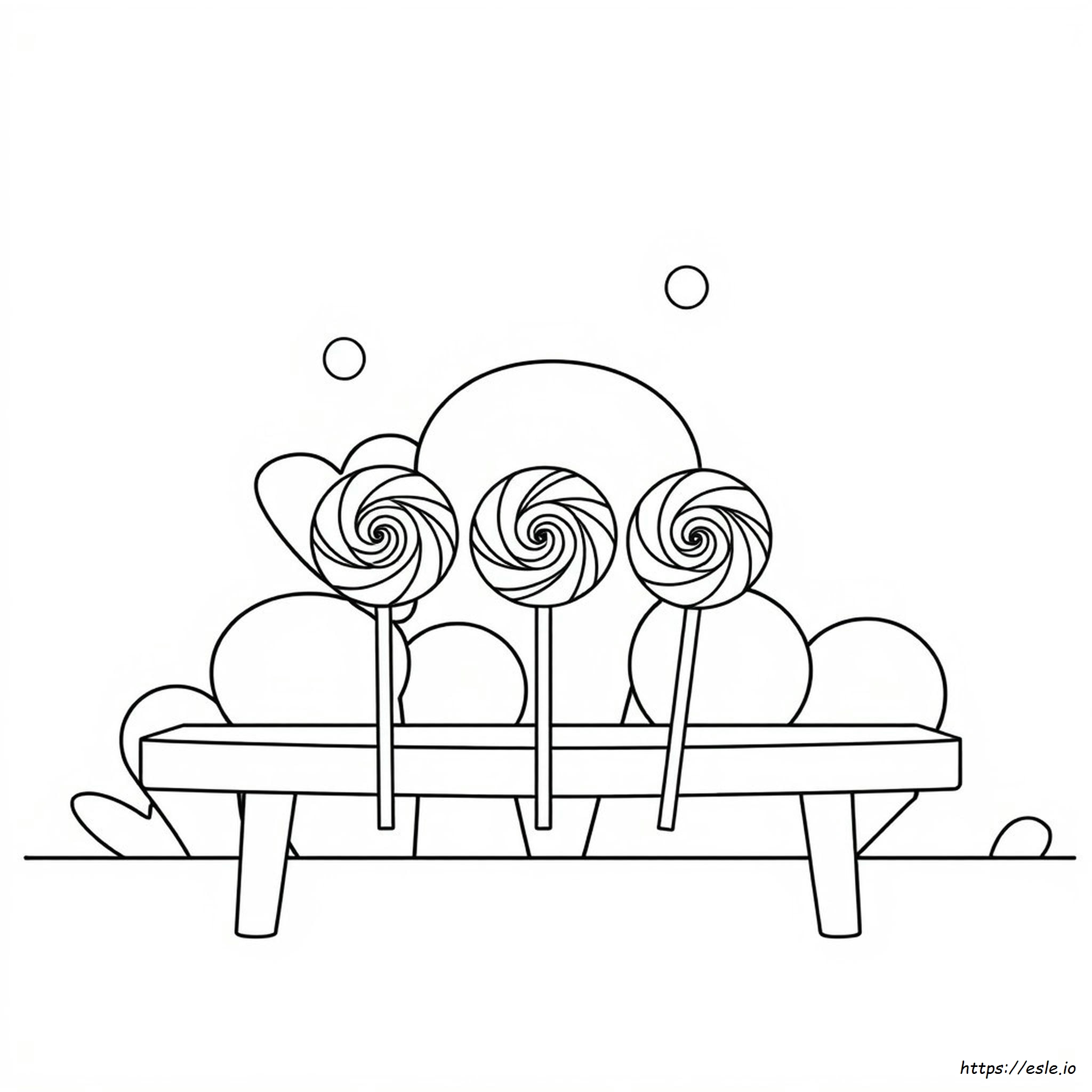 Coloring Pages Of Lollipops