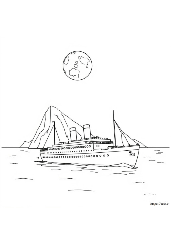 Titanic Kapal Mewarnai Gambar