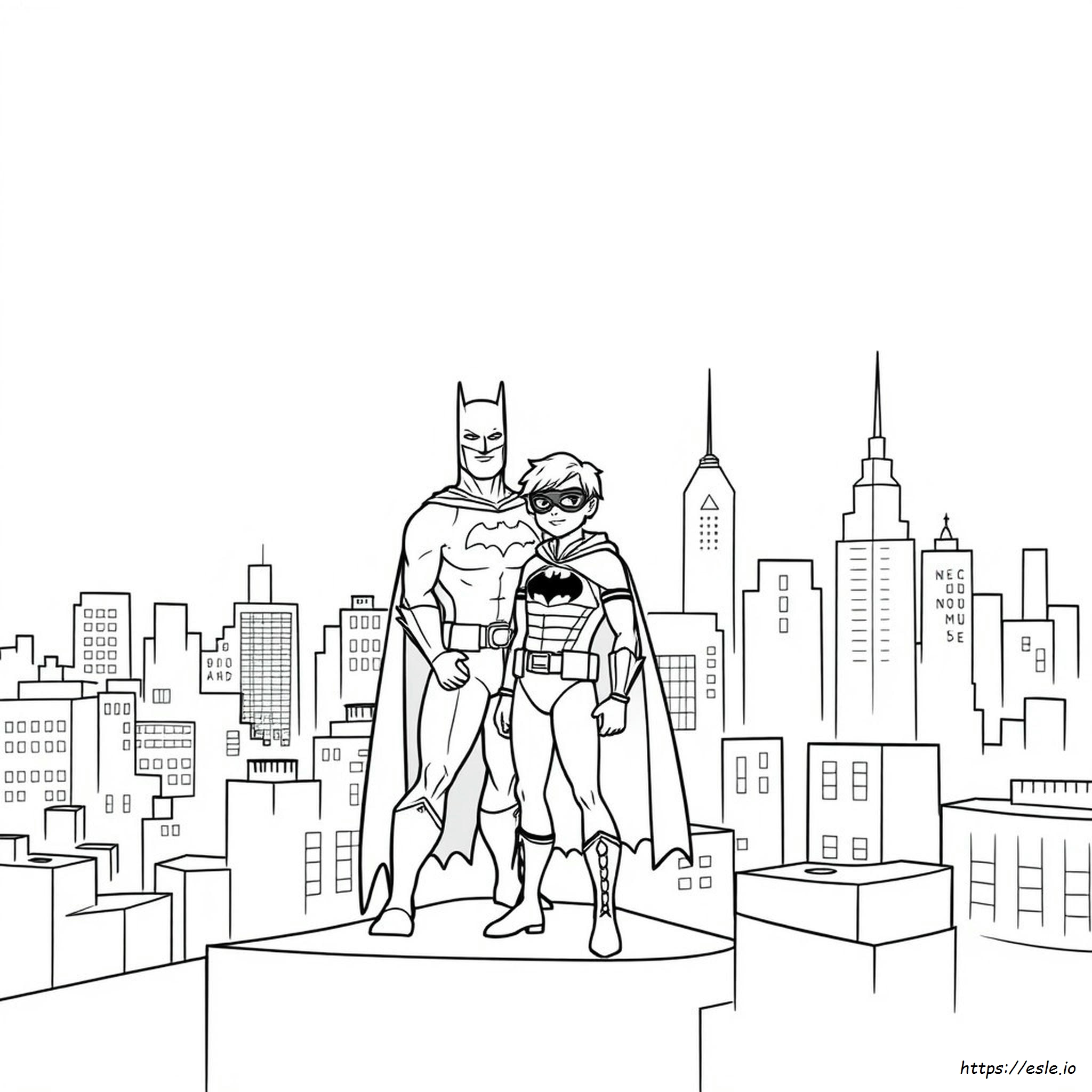Batman Robin Coloring Pages
