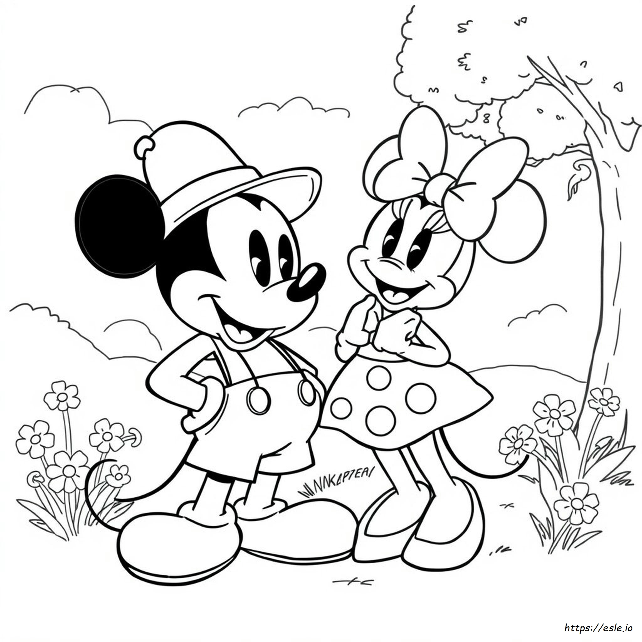 Mickey Mouse Shorts Coloring Pages