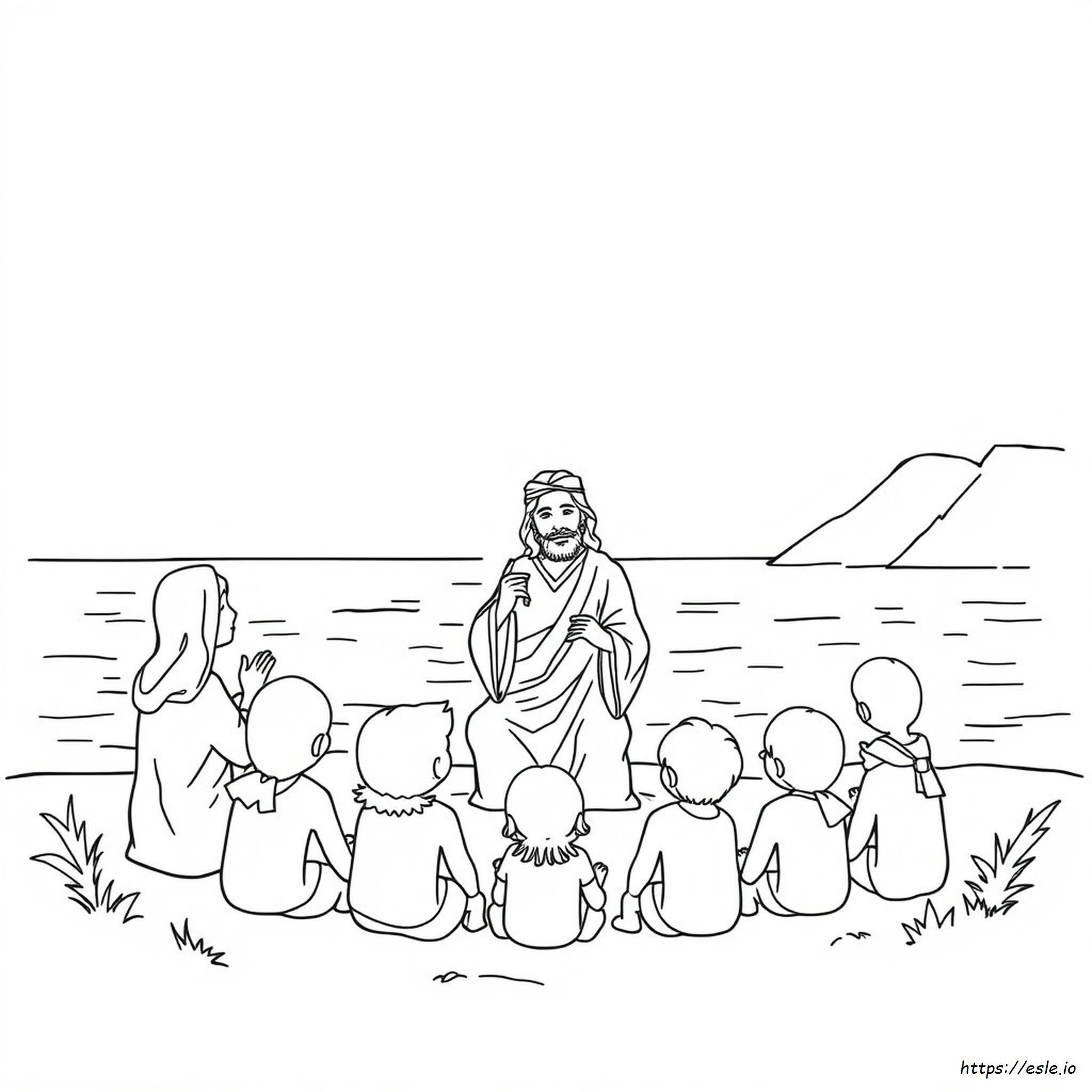 Halaman Gambar Mewarnai Kristiani