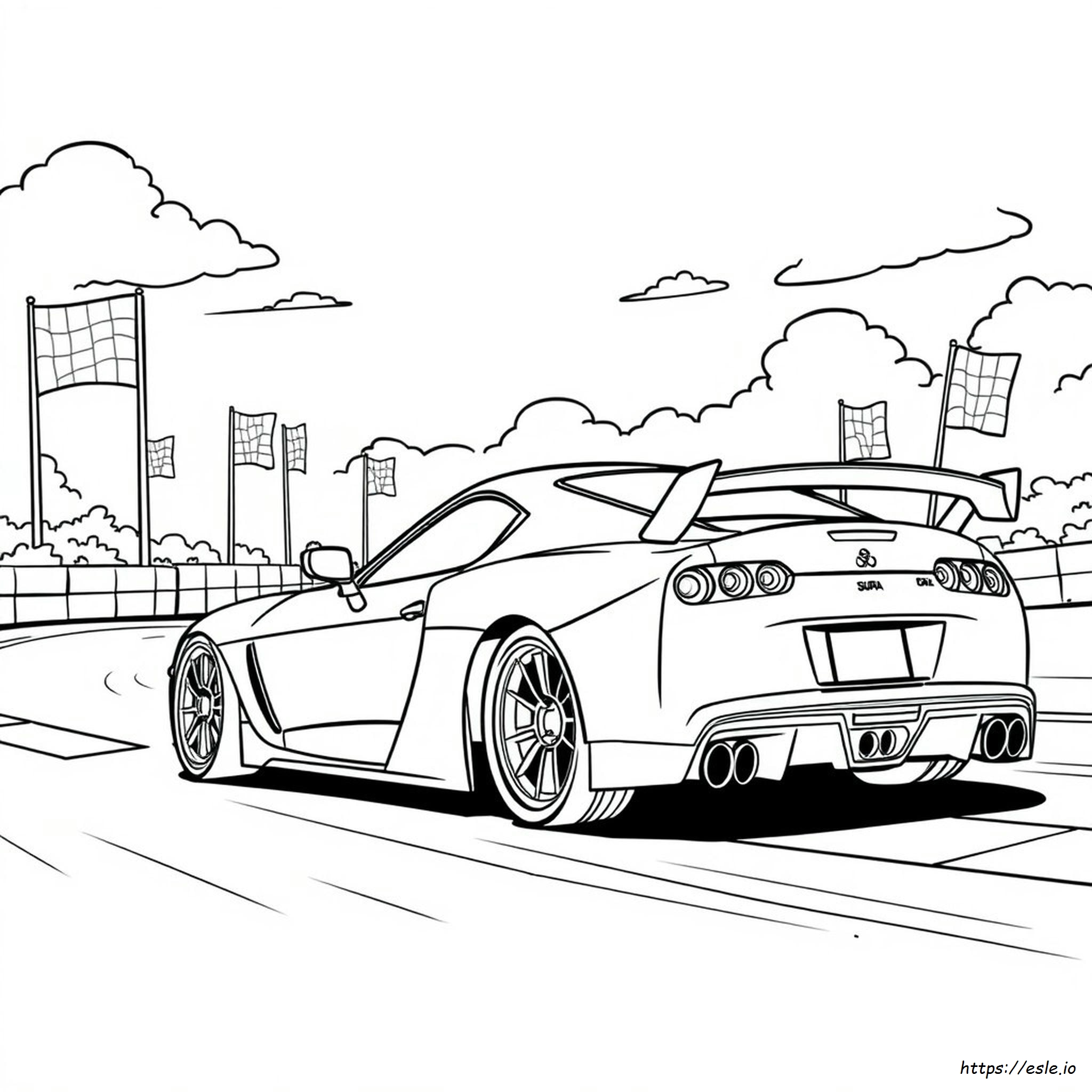 Fast And Furious Supra Coloring Page