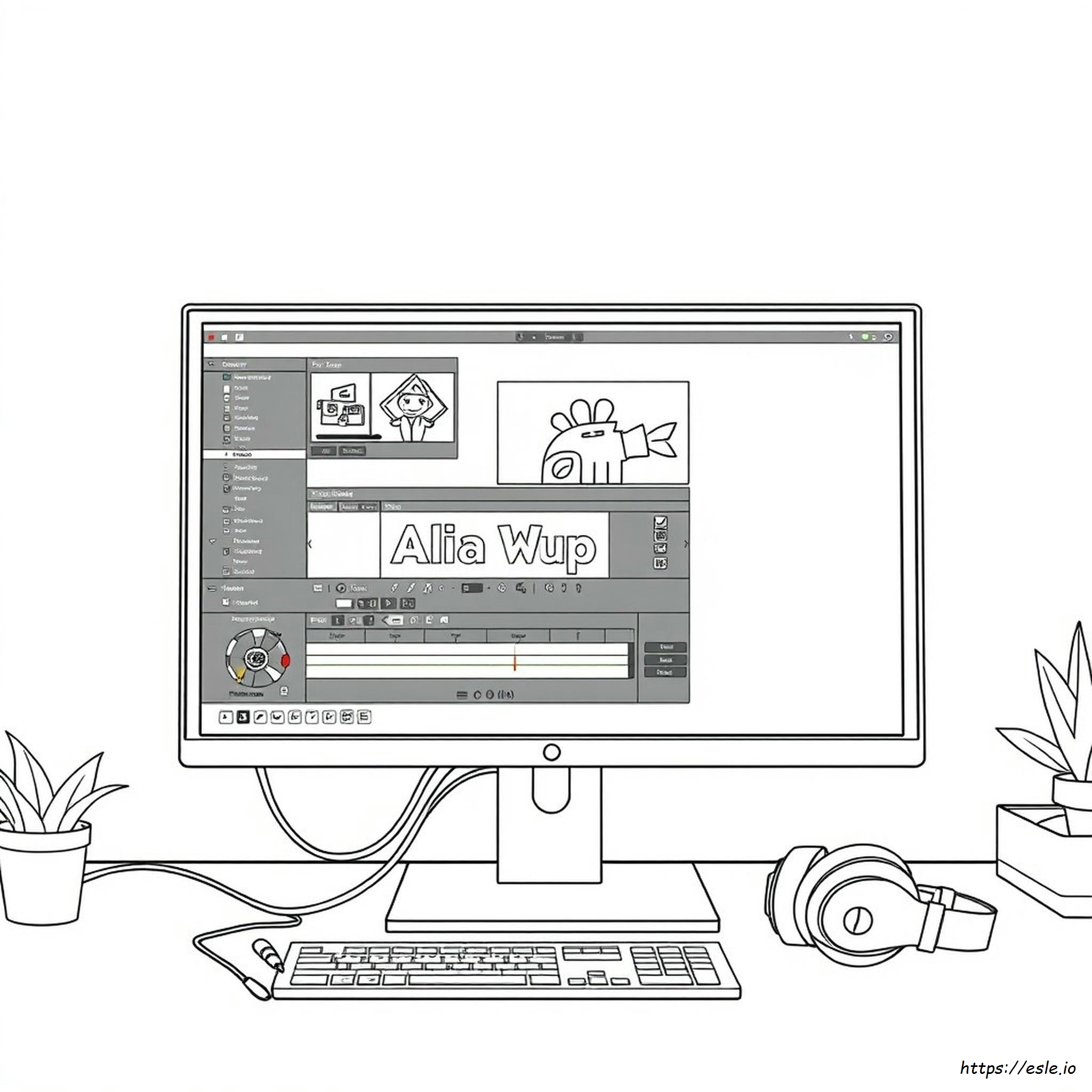 Monitor Akurat Warna Untuk Pengeditan Video - Gambar Mewarnai Gratis