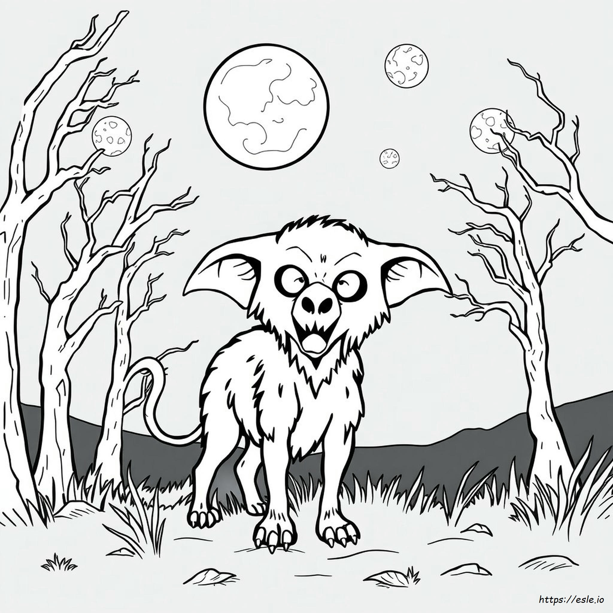Scary Animal Coloring Pages