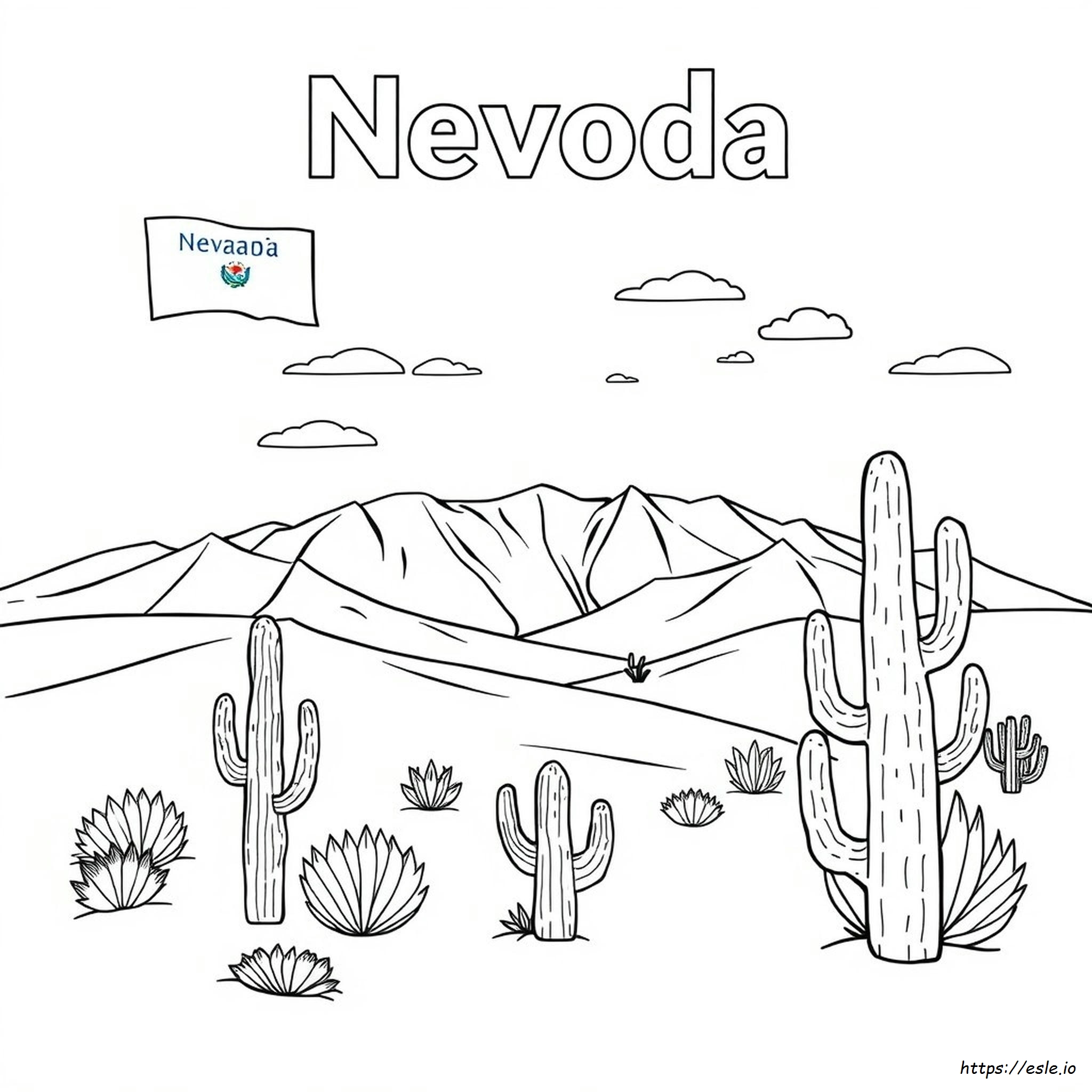 Pagina Da Colorare Del Nevada