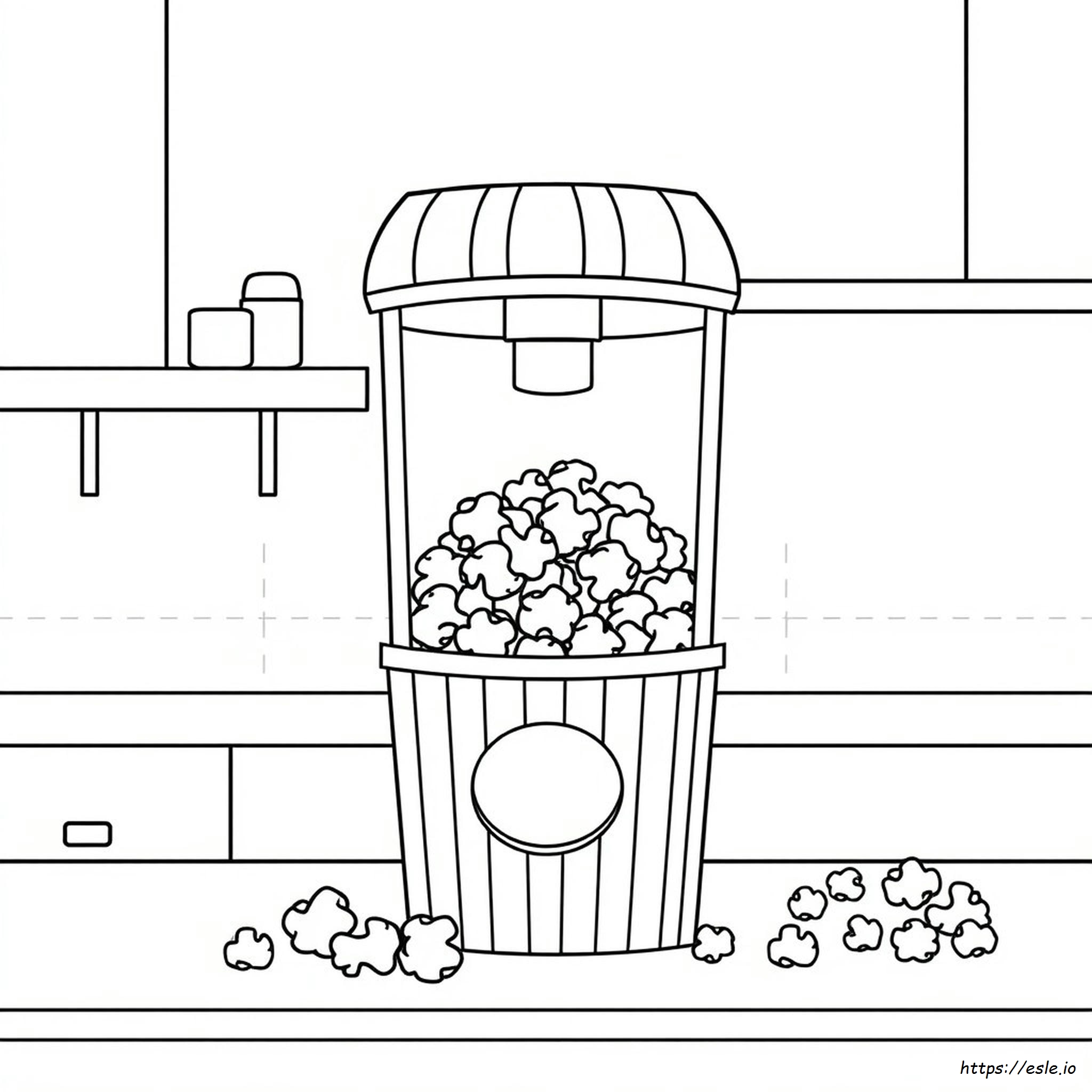 Free Popcorn Coloring Pages