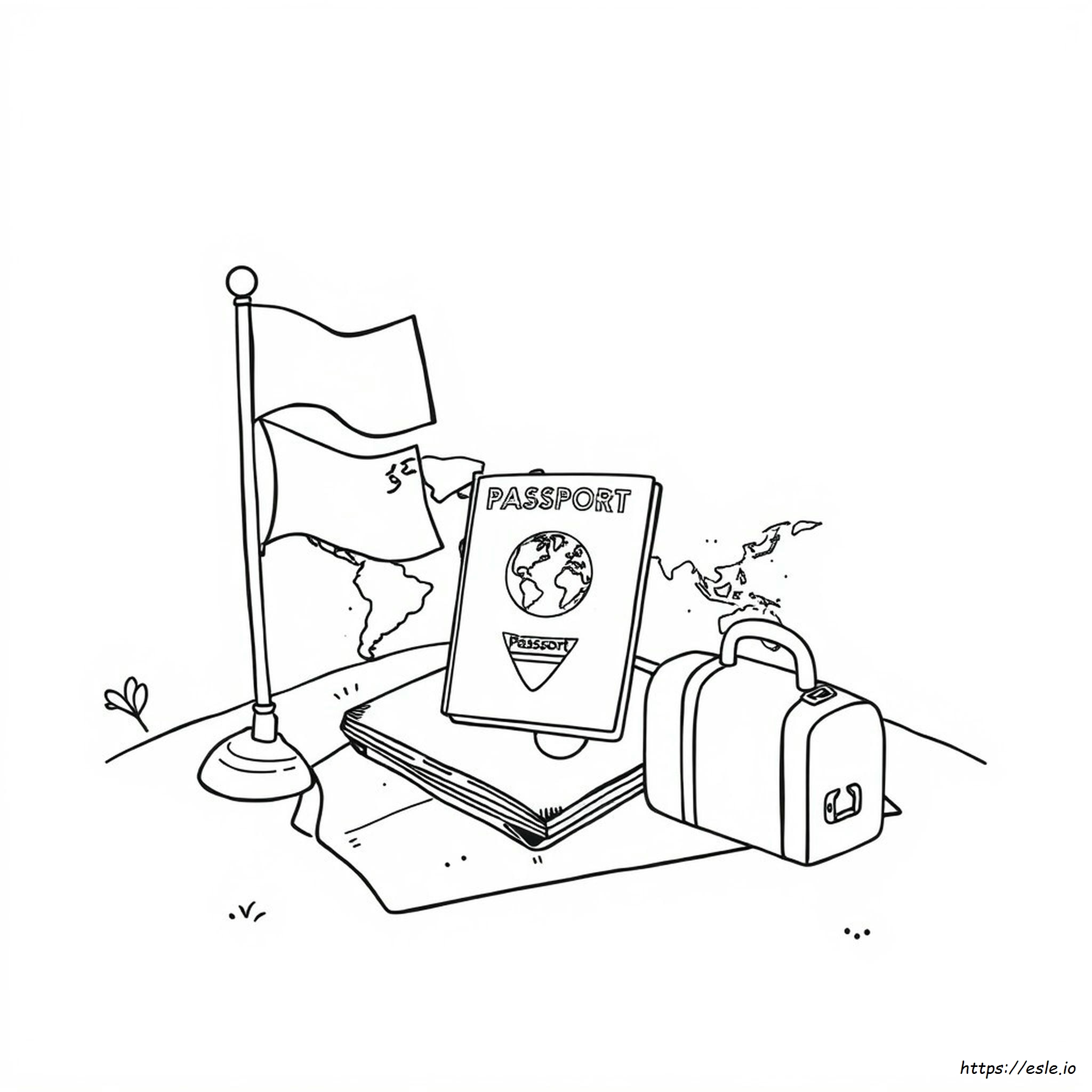 Passport Color Meaning Coloring Page