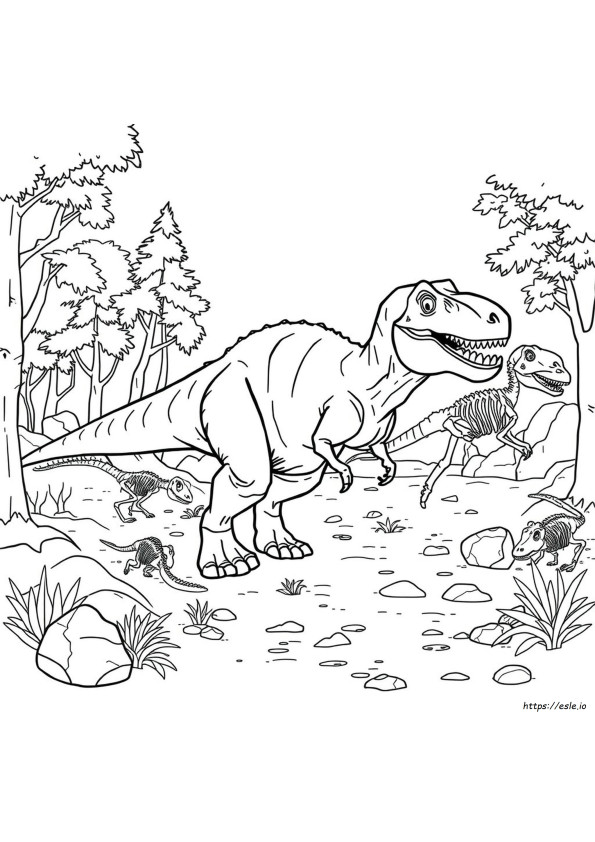 Jurassic World Allosaurus Ausmalbild