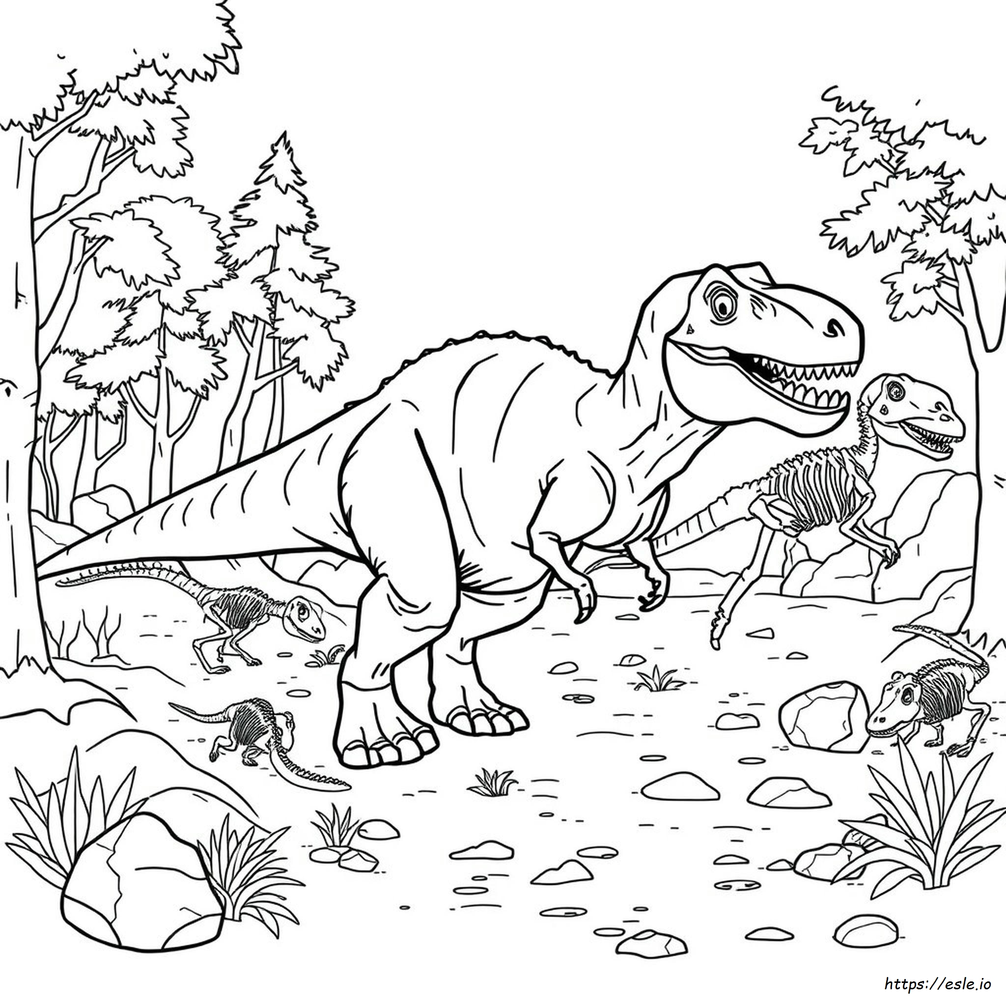 Jurassic World Allosaurus Coloring Page