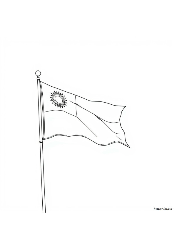 Bandiera Del Madagascar Da Colorare