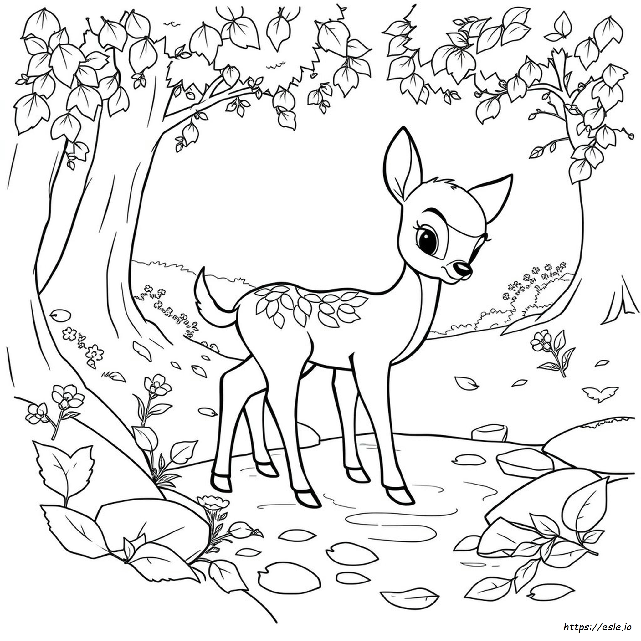 Bambi Colouring In