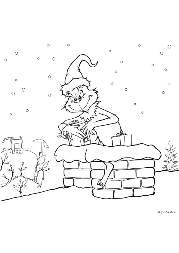 Grinch Christmas Coloring Pages Free