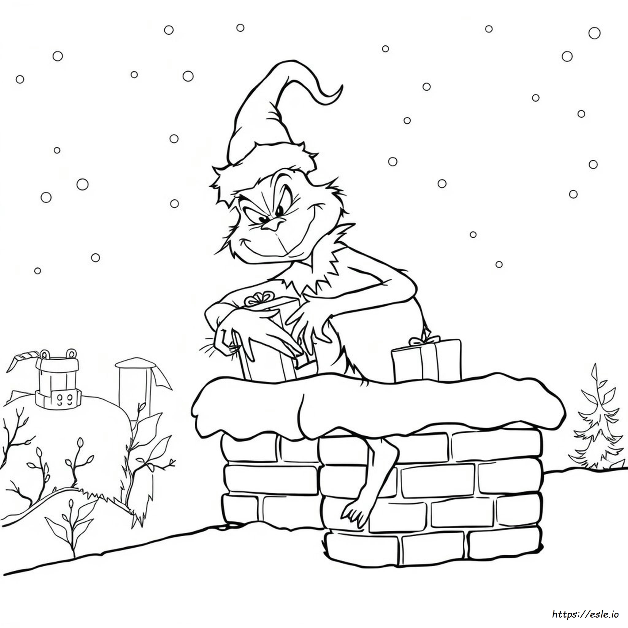 Grinch Natal Gambar Mewarnai Dapat Dicetak Gratis